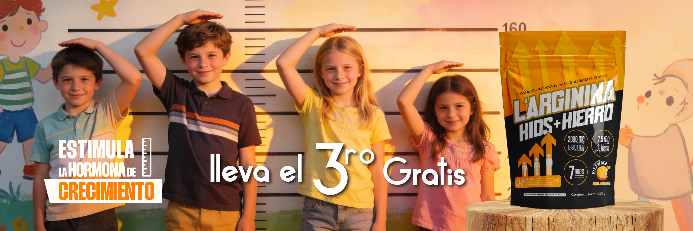 apoya el crecimiento niños